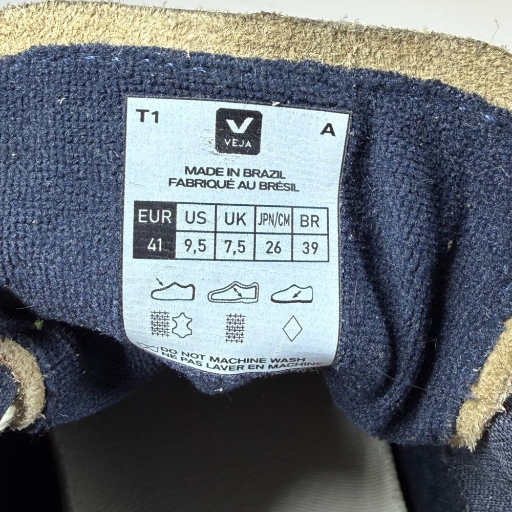 Veja Rio Branco Ripstop Dune Black Suede Leather Sneakers Women size US 9.5 - Picture 15 of 16